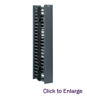 Front and rear vertical wire manager