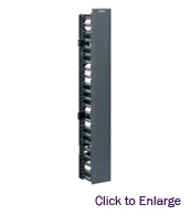 Front only vertical wire manager