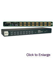 16-Port NetDirector&trade; 1U Rackmount KVM Switch 