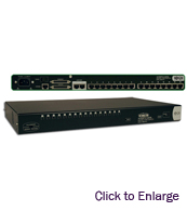 16-Port 1U Rackmount USB/PS2 KVM Switch with On-Screen Display