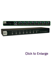8-Port 1U Rackmount KVM Switch with On-Screen Display