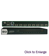 8-Port 1U Rackmount USB/PS2 KVM Switch with On-Screen
