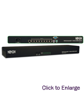 8-Port NetCommander 1U Rackmount Cat5 KVM Switch 
