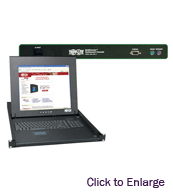 1U Rackmount Console with 17" LCD