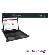 1U Rackmount Console with 19" LCD